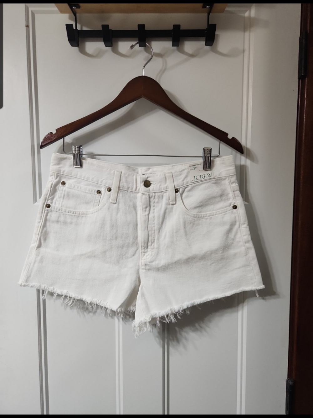 NWT J. Crew White Relaxed Shorts